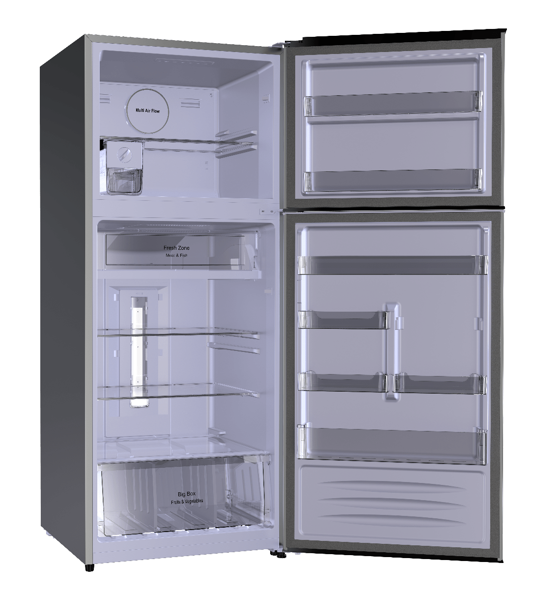 ثلاجة فريش 426 لتر FNT-M540YB اسود(ك.10627)